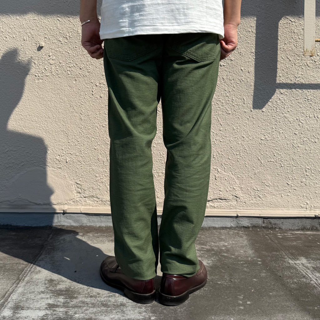 orSlow : SLIM FIT FATIGUE PANTS (GREEN) (01-5032-16)