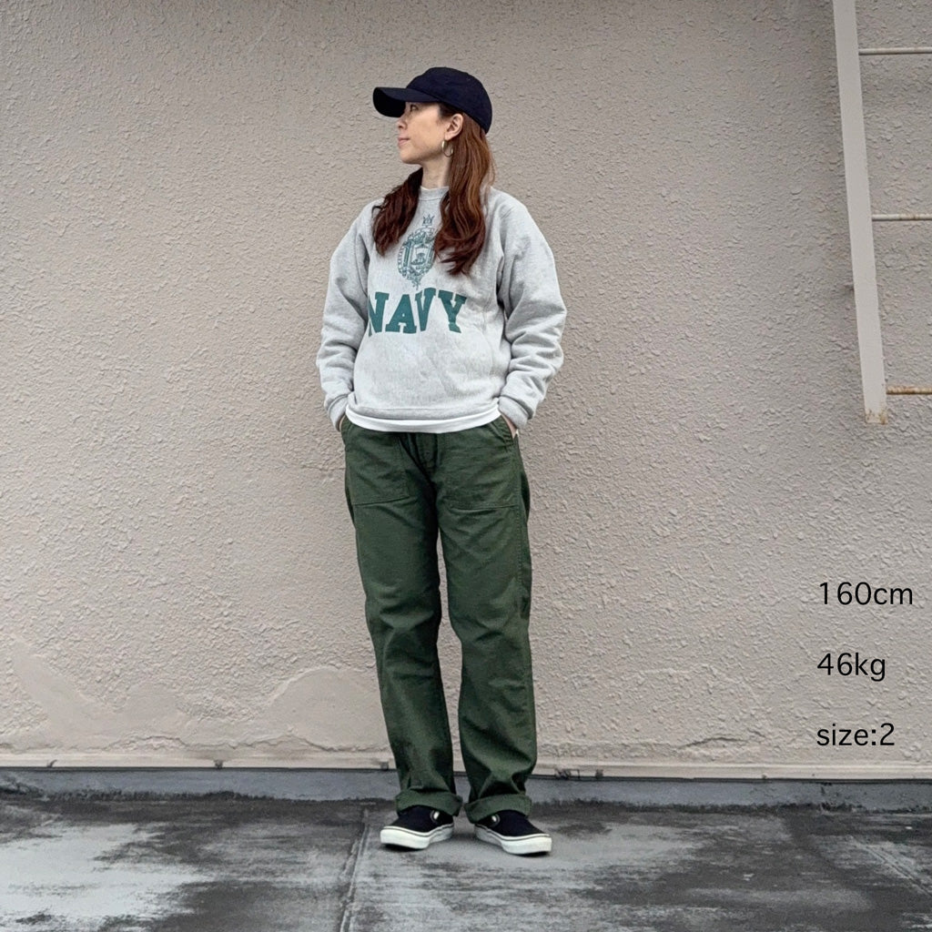 orSlow : SLIM FIT FATIGUE PANTS (GREEN) (01-5032-16)