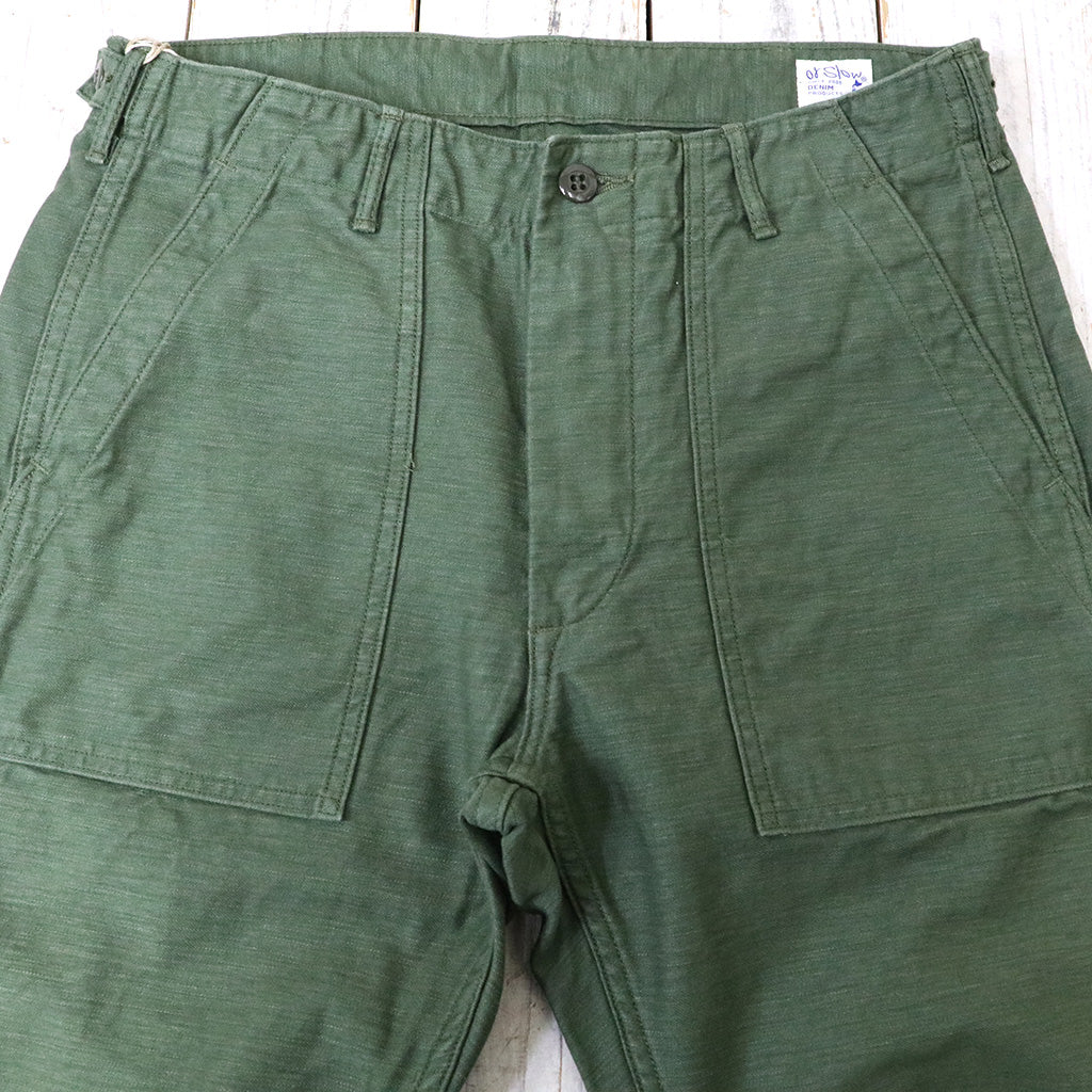 orSlow : SLIM FIT FATIGUE PANTS (GREEN) (01-5032-16)