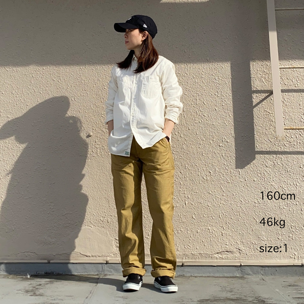 orSlow : SLIM FIT FATIGUE PANTS (KHAKI)