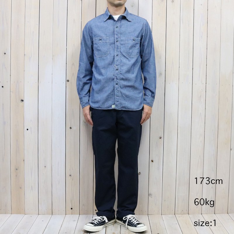 orSlow : SLIM FIT WORK SHIRT (CHAMBRAY) (01-8070-84)