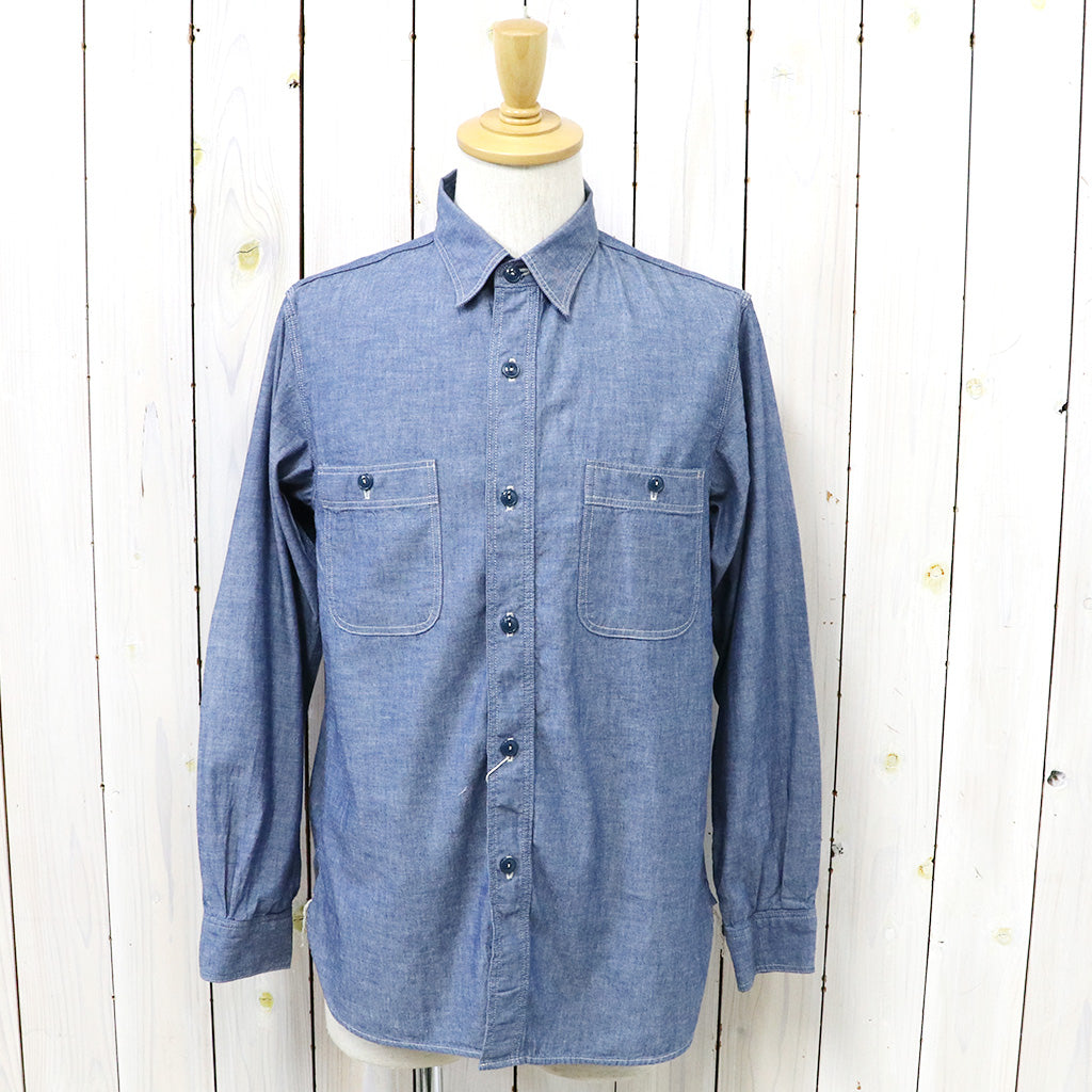 orSlow : SLIM FIT WORK SHIRT (CHAMBRAY) (01-8070-84)