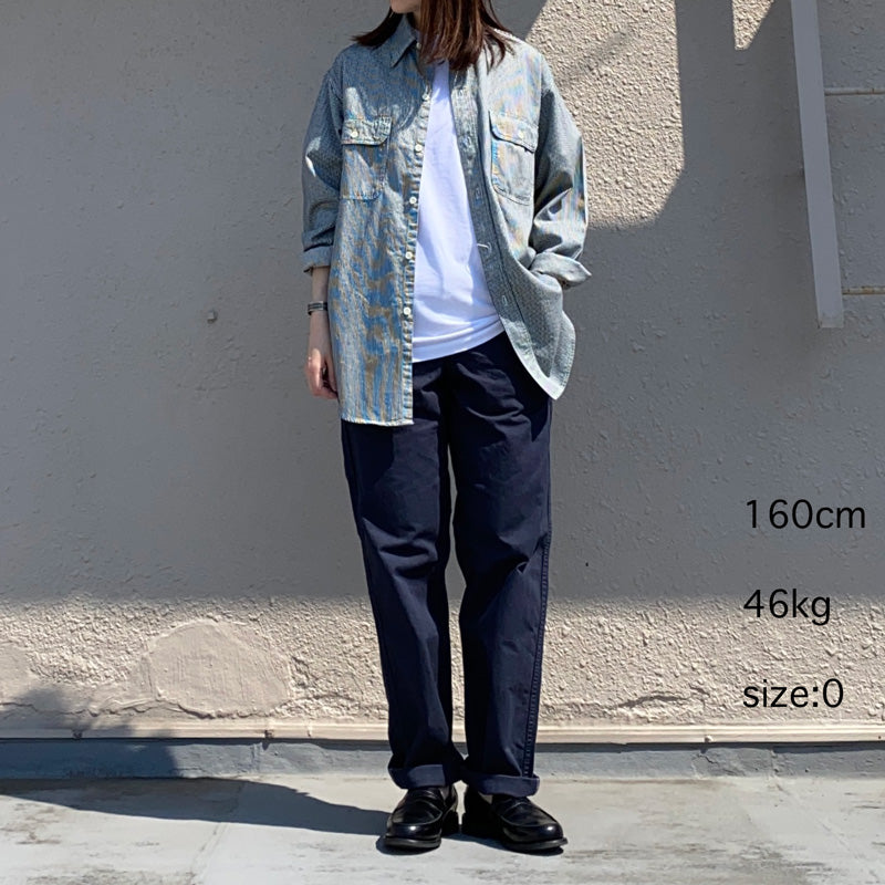 orSlow : FRENCH WORK PANTS (NAVY) (03-5000-02)