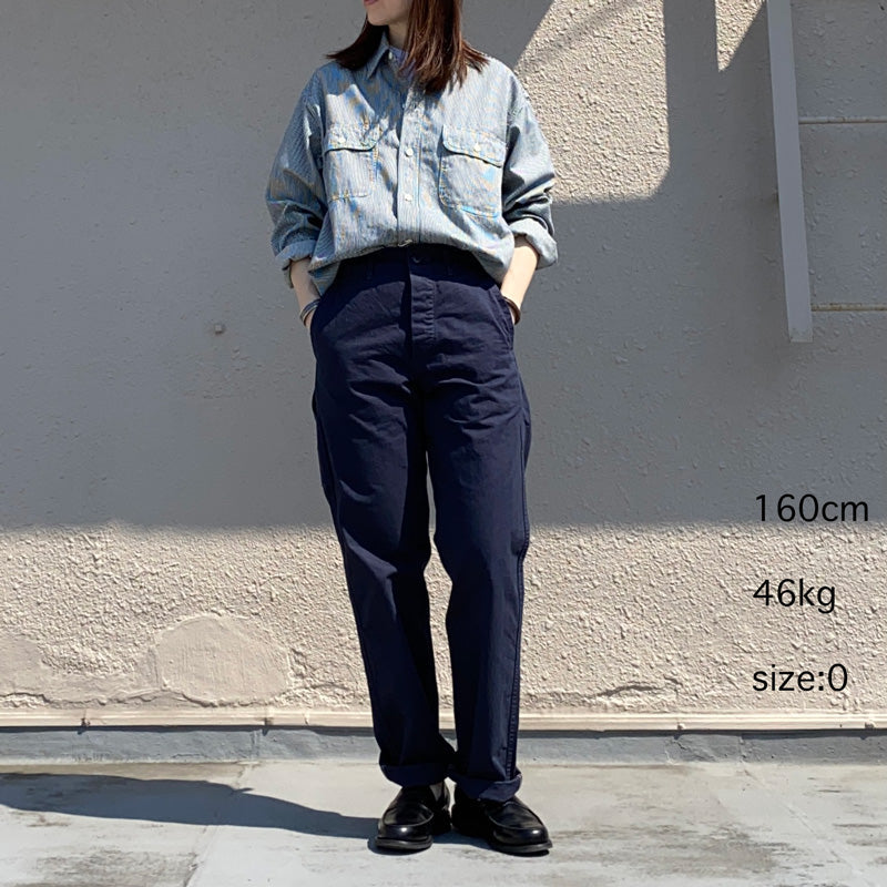 orSlow : FRENCH WORK PANTS (NAVY) (03-5000-02)