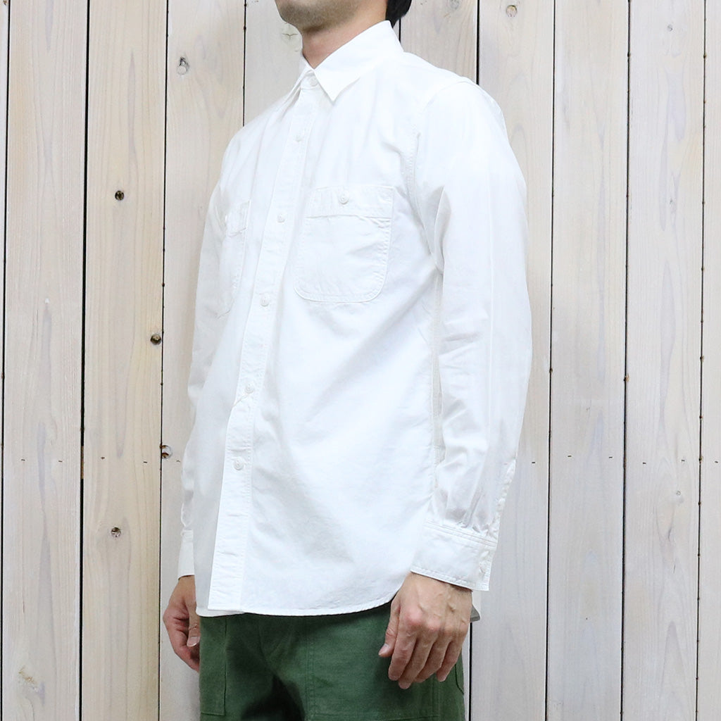 orSlow : SLIM FIT WORK SHIRT (WHITE CHAMBRAY) (01-8070-69)