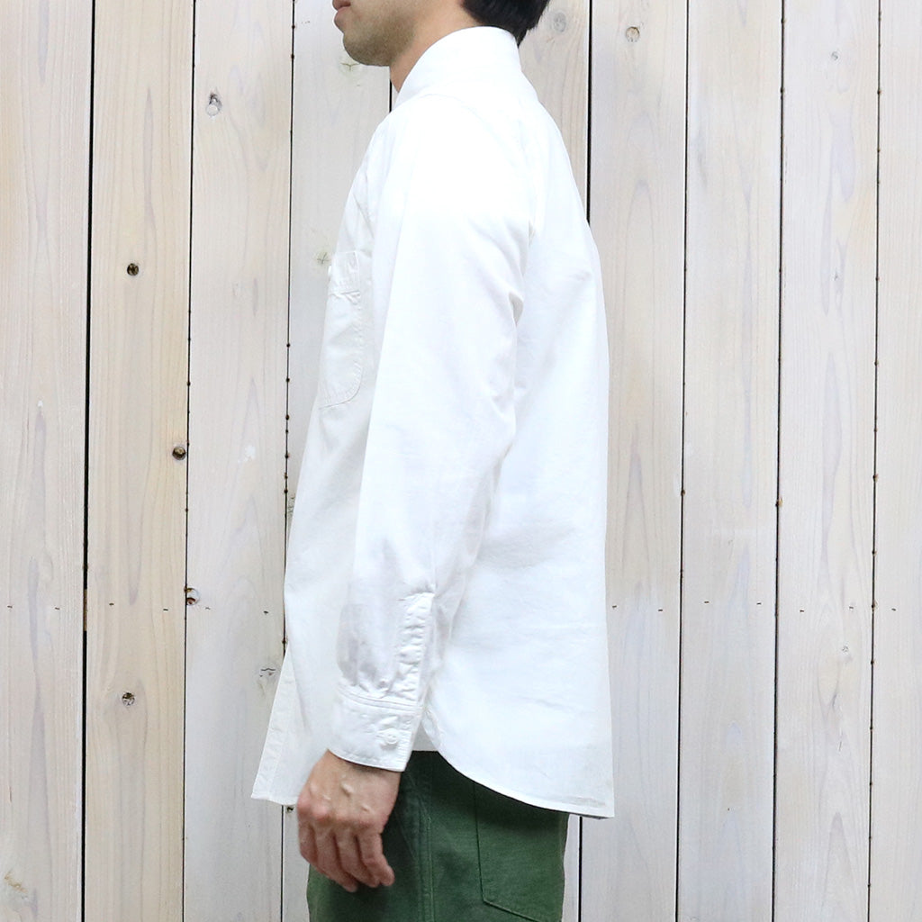 orSlow : SLIM FIT WORK SHIRT (WHITE CHAMBRAY) (01-8070-69)