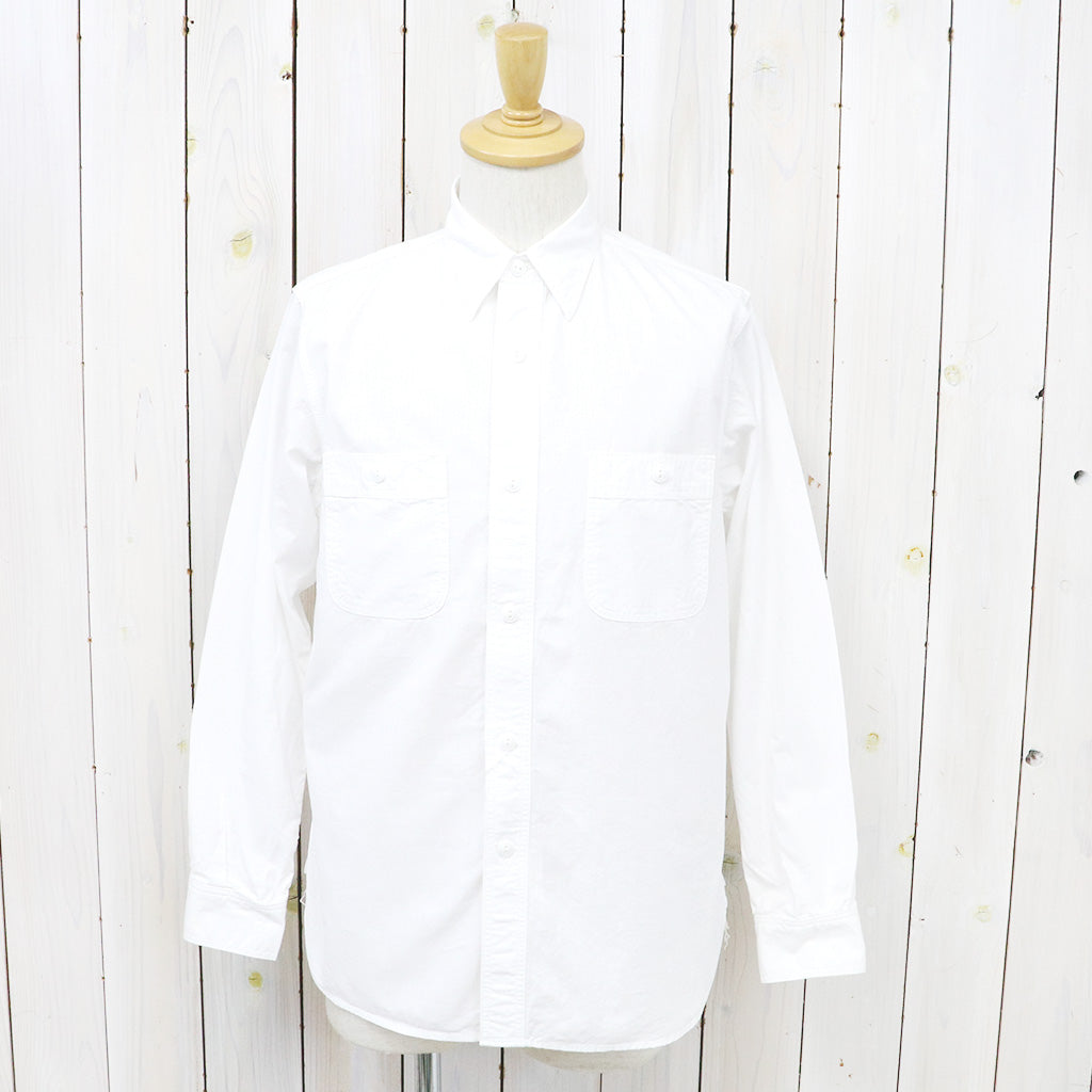 orSlow : SLIM FIT WORK SHIRT (WHITE CHAMBRAY) (01-8070-69)