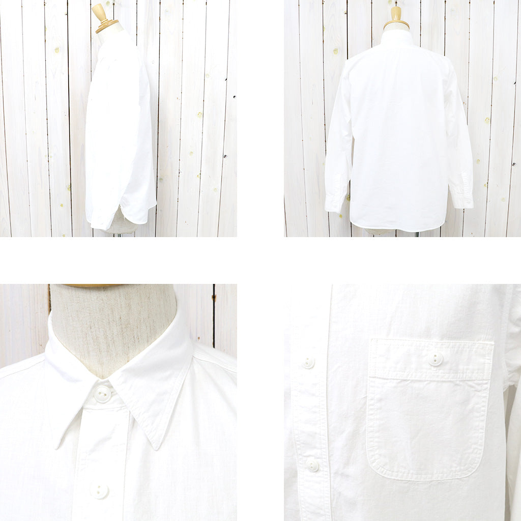 orSlow : SLIM FIT WORK SHIRT (WHITE CHAMBRAY) (01-8070-69)