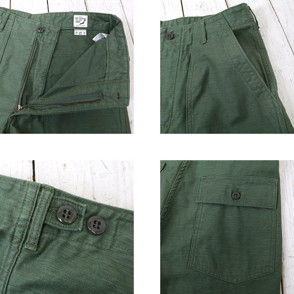 orSlow : US ARMY FATIGUE SHORTS (GREEN) (01-7002-16)