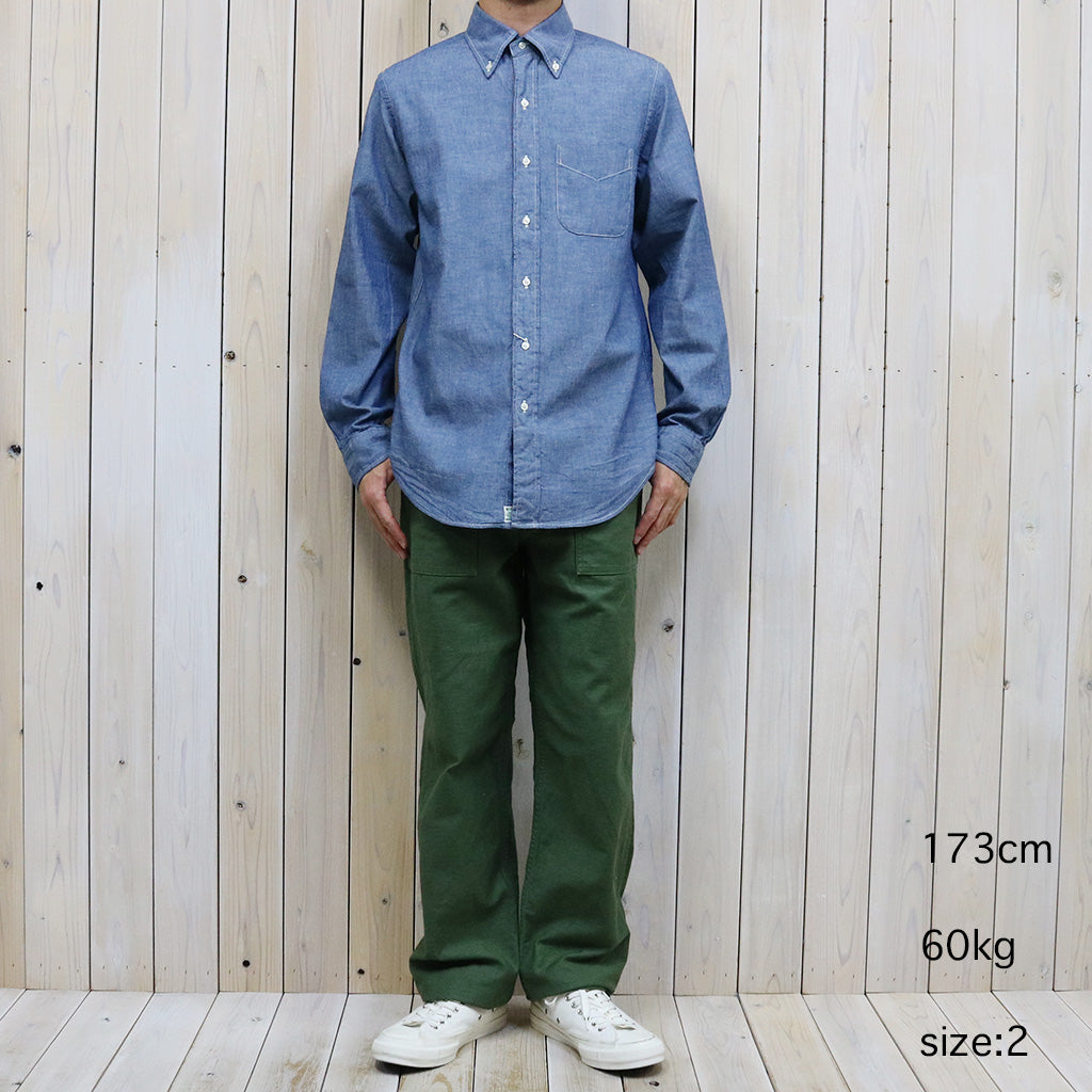 orSlow『CHAMBRAY BUTTON DOWN SHIRTS』(CHAMBRAY)