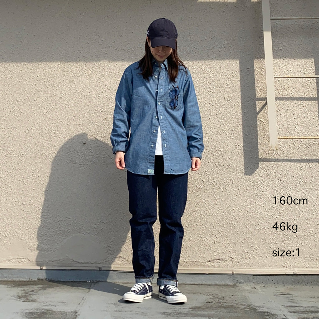 orSlow『CHAMBRAY BUTTON DOWN SHIRTS』(CHAMBRAY)