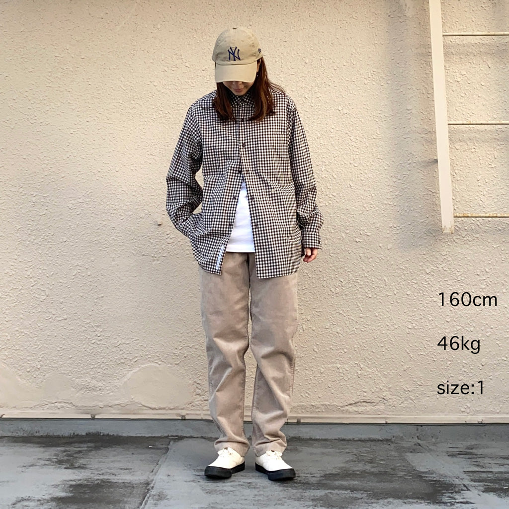 orSlow『NEW YORKER STRETCH CORDUROY』(LIGHT GRAY)
