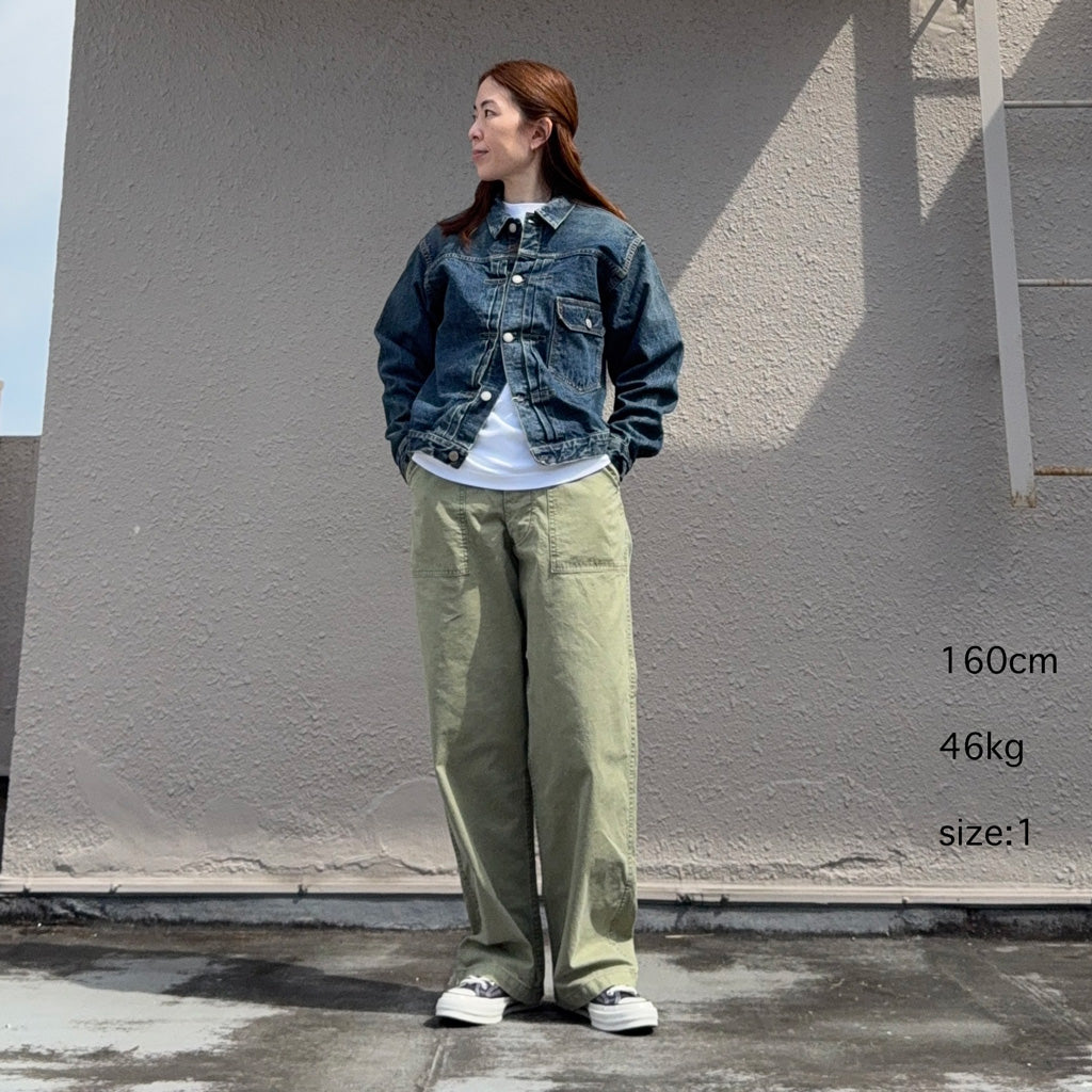 orSlow : TYPE1 40’S PLEATED FRONT BLOUSE (USED WASH) (03-6011-84)