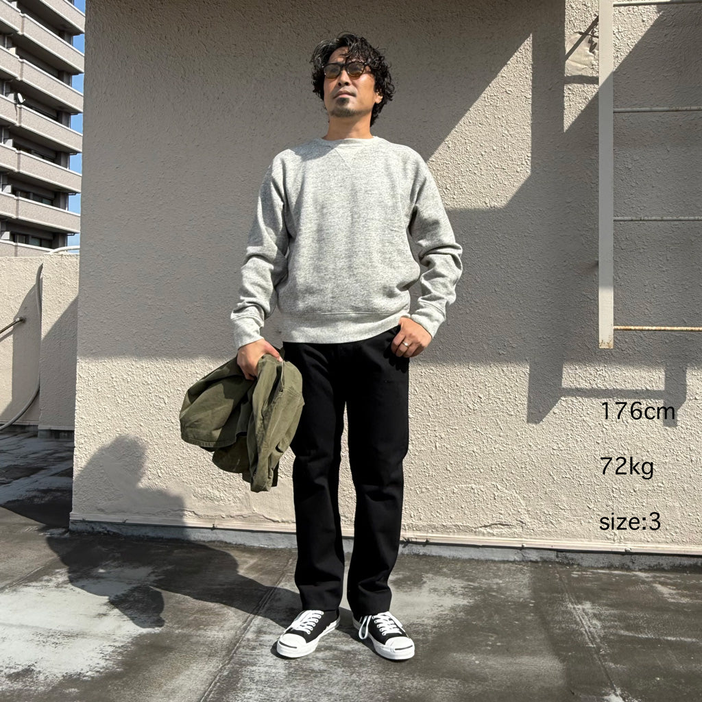 orSlow : 107 IVY FIT BLACK DENIM (BLACK)