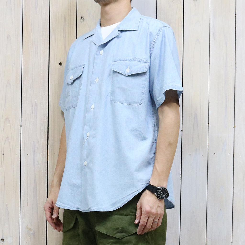 orSlow『SHORT SLEEVE WORK SHIRTS』(CHAMBRAY BLEACHED)