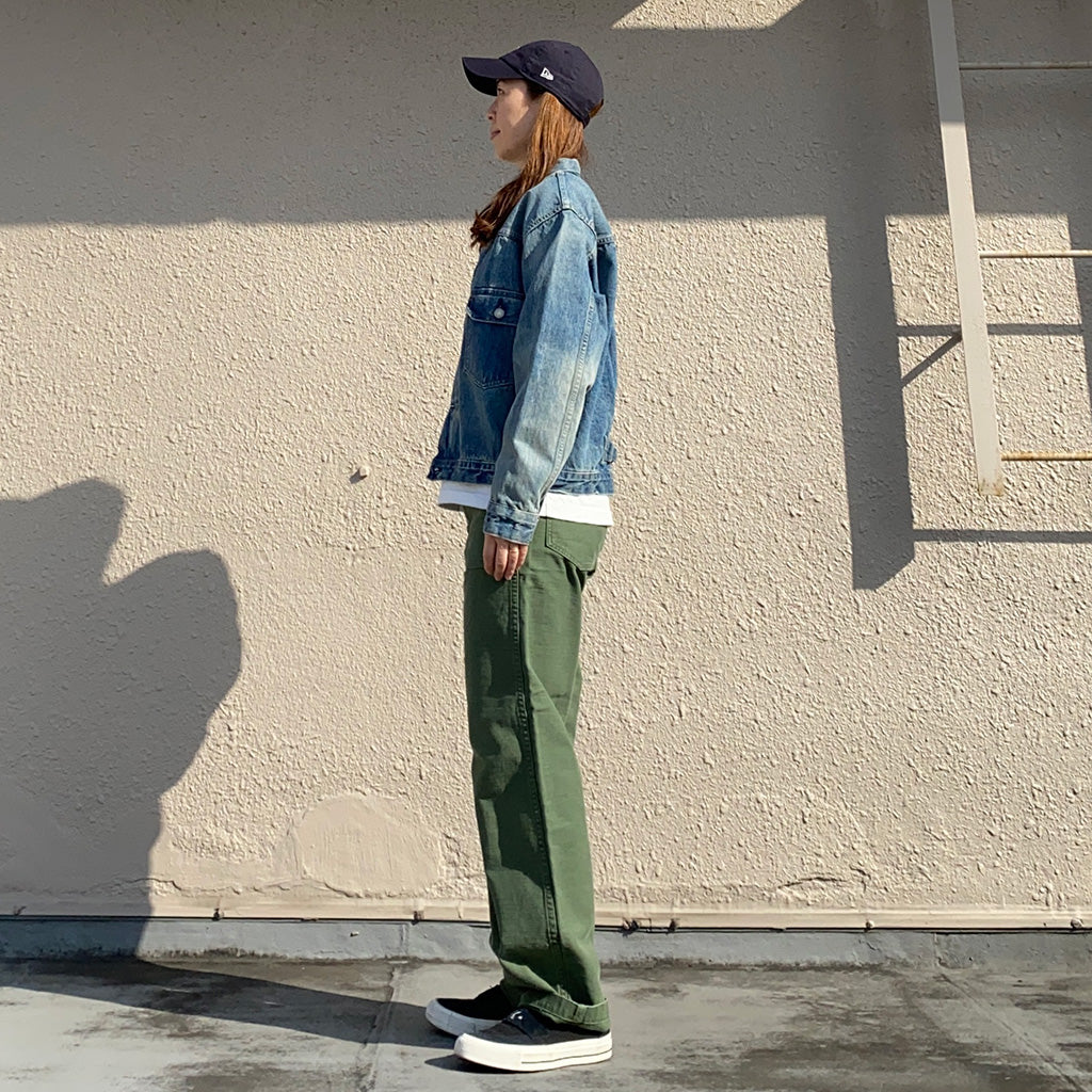 orSlow『TYPE1 40’S PLEATED FRONT BLOUSE-USED WASH』(03-6011-97)