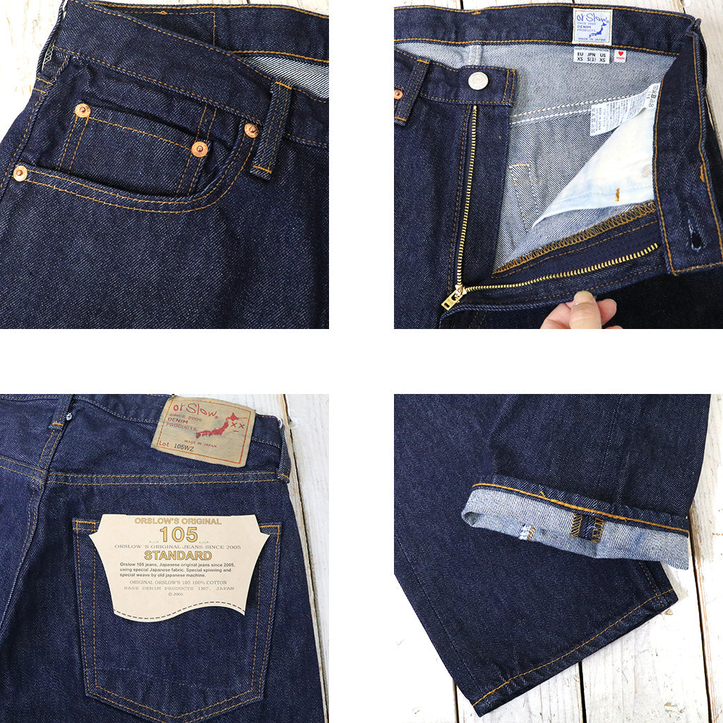 orSlow『SHORT LENGTH 105 90'S DENIM』(ONE WASH)