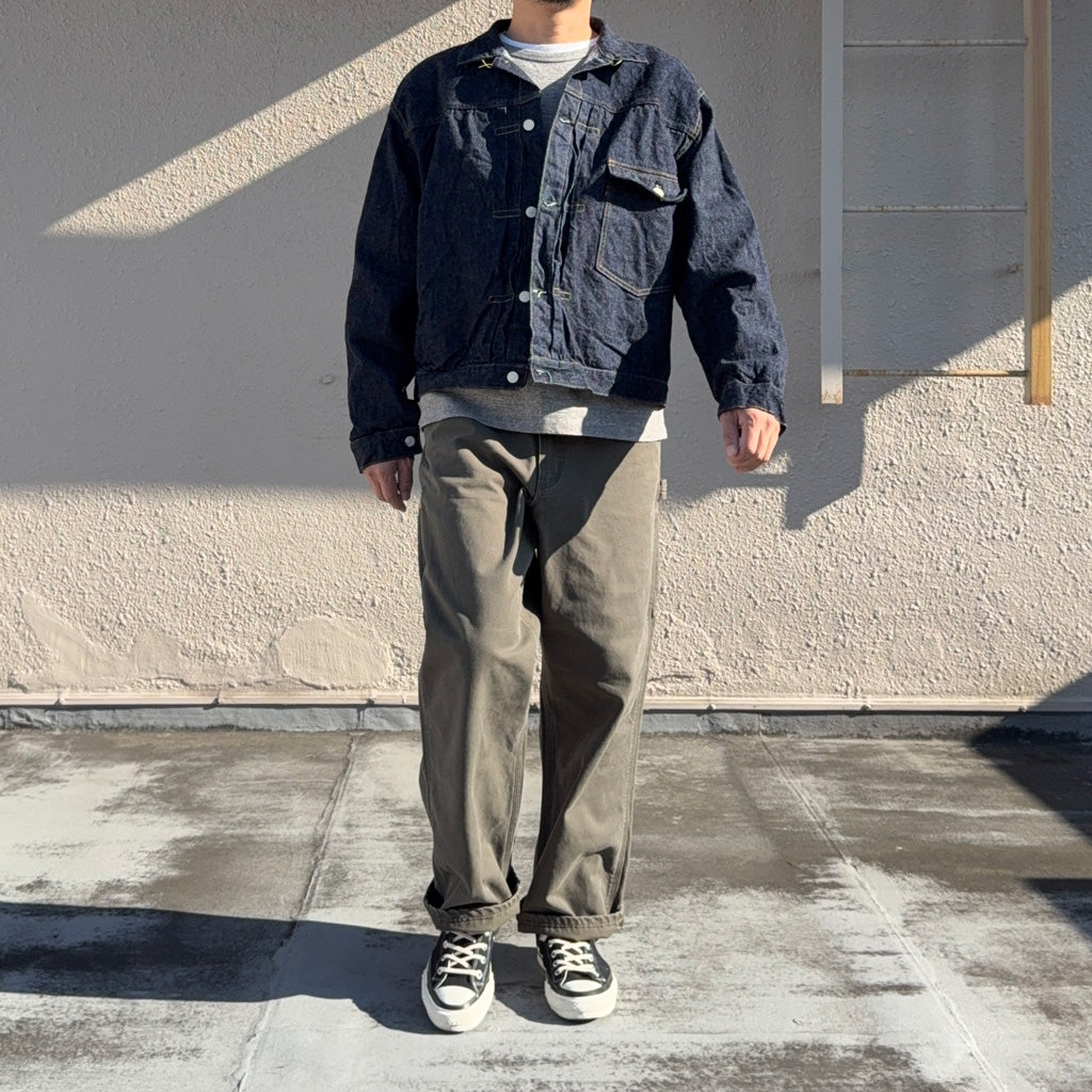 orSlow : DAD'S FIT PAINTER PANTS (ARMY GREEN) (01-5328-76S)