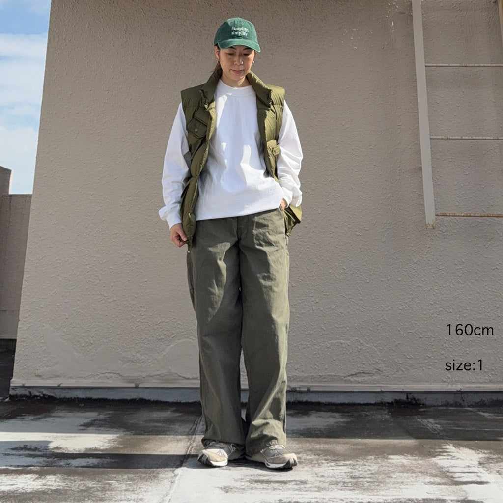 orSlow : DAD'S FIT PAINTER PANTS (ARMY GREEN) (01-5328-76S)