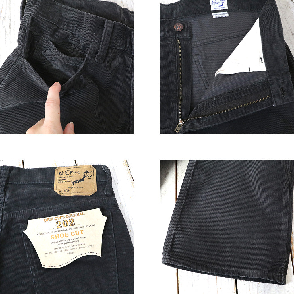 orSlow『SHOE CUT JEANS CORDUROY』(GRAY)