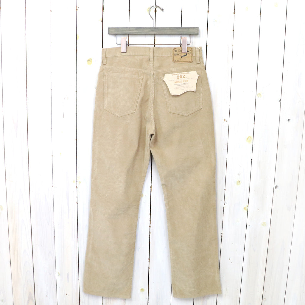 orSlow『SHOE CUT JEANS CORDUROY』(BEIGE)