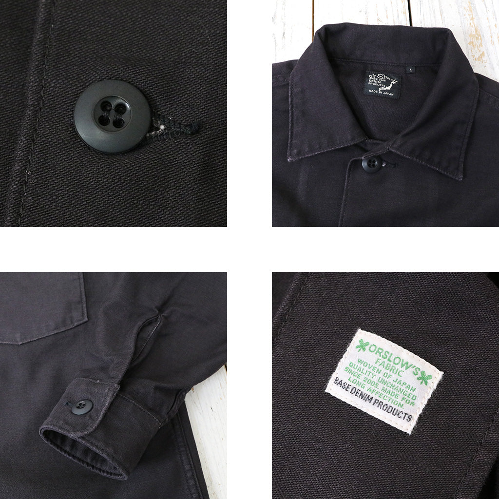 orSlow : US ARMY FATIGUE SHIRT (BLACK)