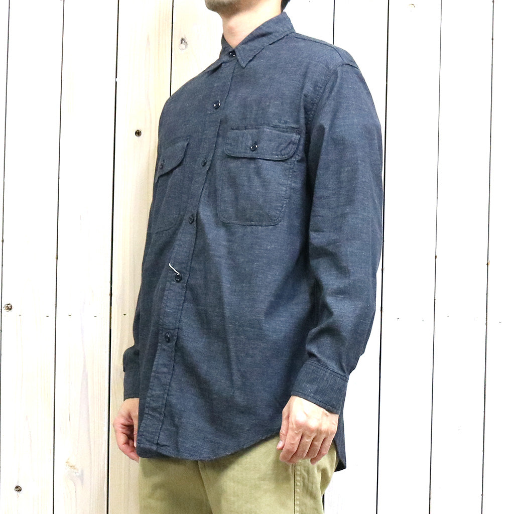 orSlow『BLACK CHAMBRAY WORK SHIRT』(BLACK)