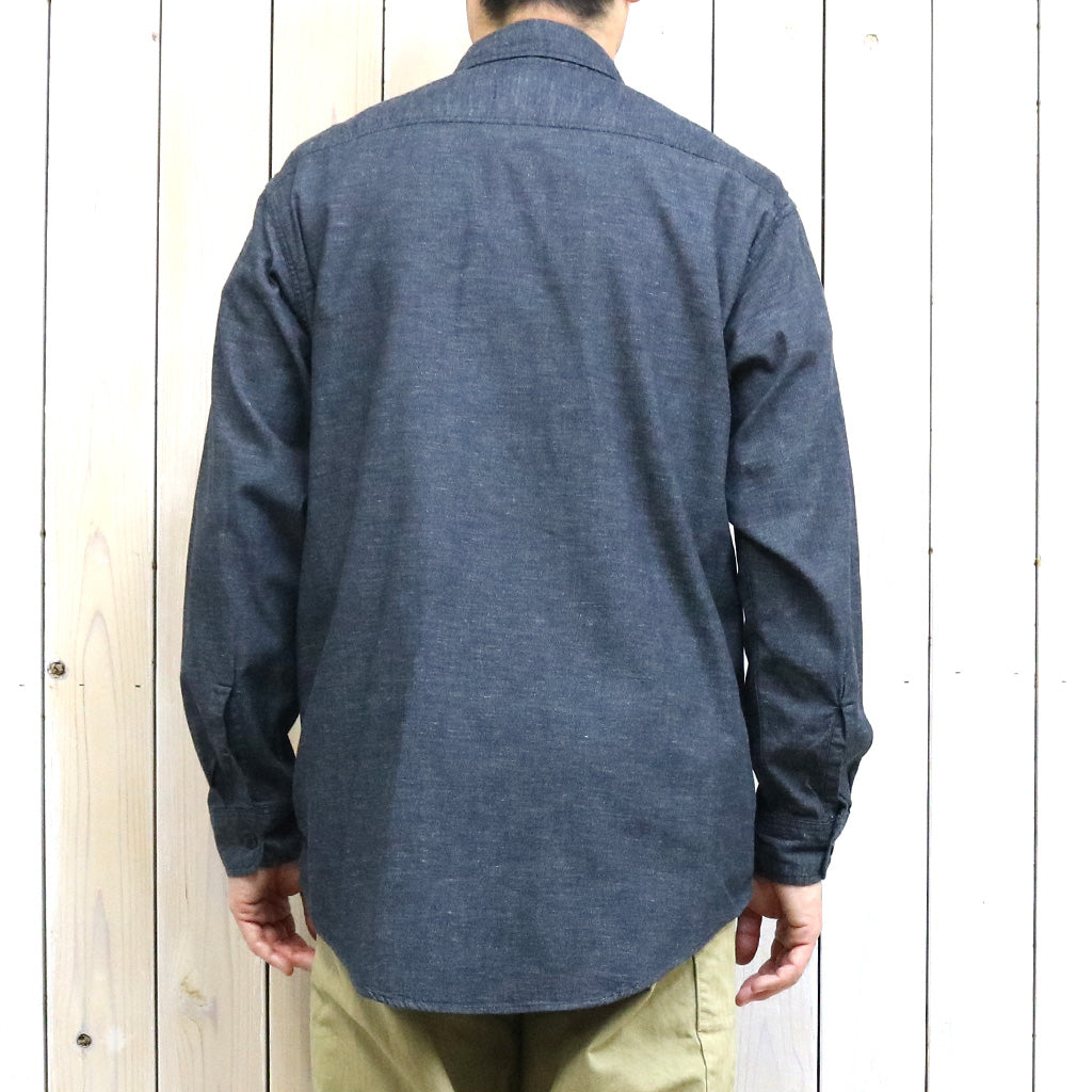 orSlow『BLACK CHAMBRAY WORK SHIRT』(BLACK)