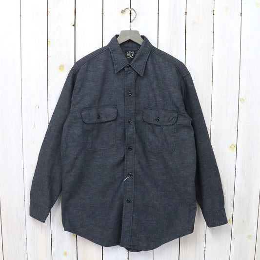 orSlow『BLACK CHAMBRAY WORK SHIRT』(BLACK)