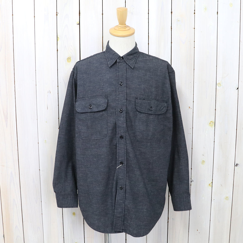 orSlow『BLACK CHAMBRAY WORK SHIRT』(BLACK)