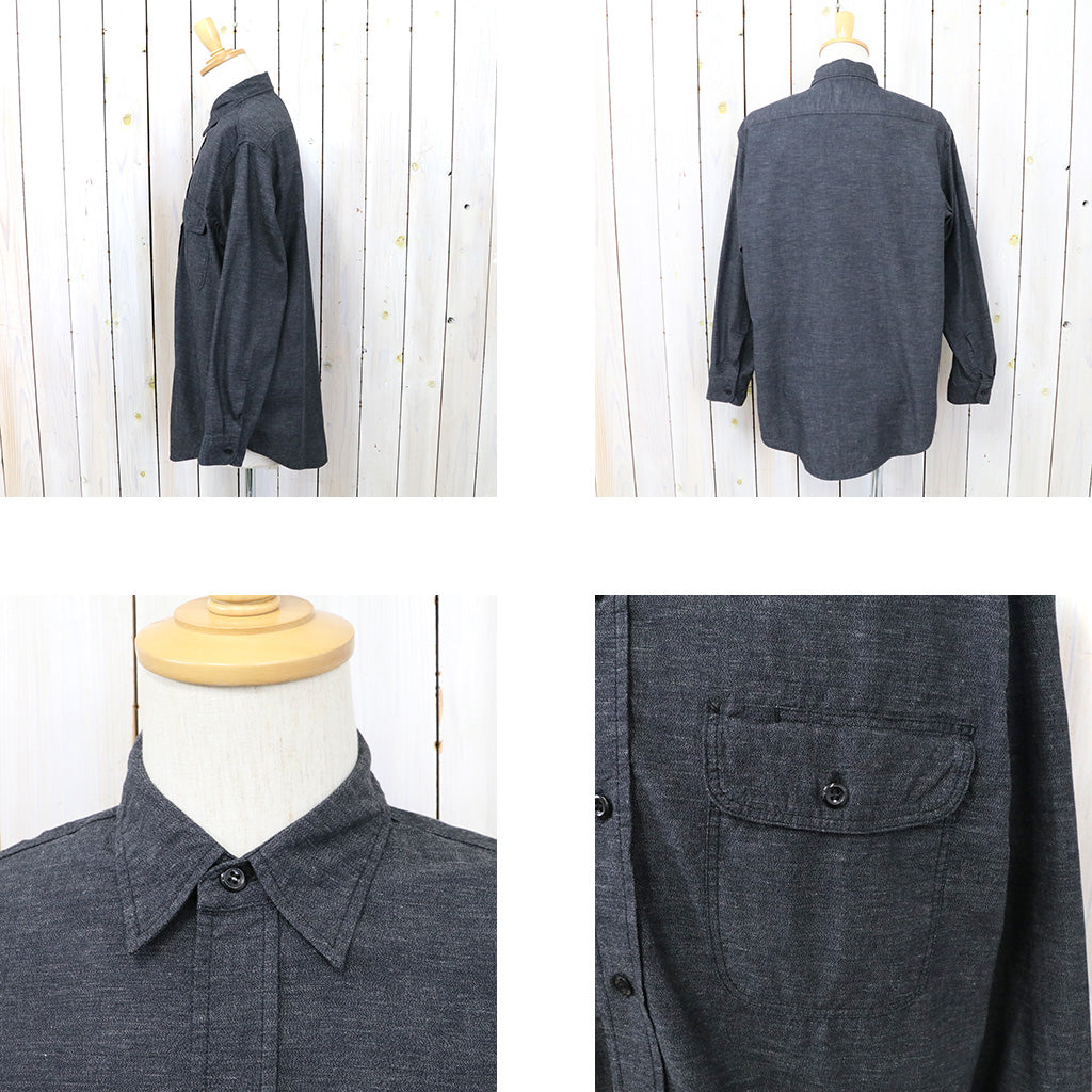 orSlow『BLACK CHAMBRAY WORK SHIRT』(BLACK)