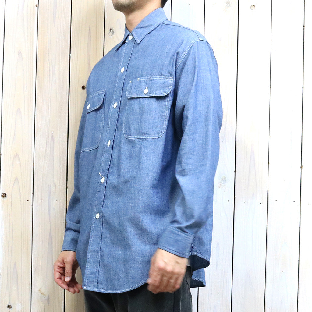orSlow : CHAMBRAY WORK SHIRT (CHAMBRAY) (01-8064-84)