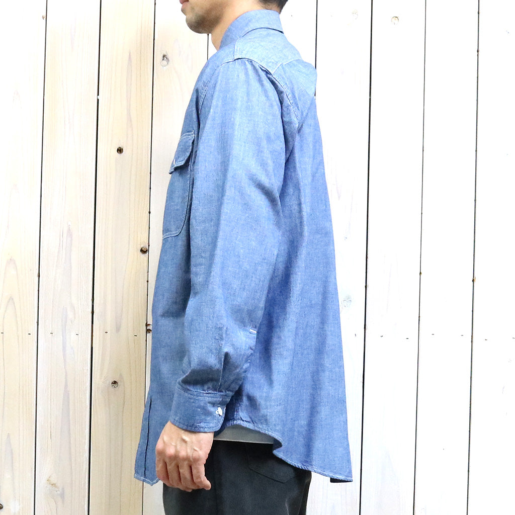 orSlow : CHAMBRAY WORK SHIRT (CHAMBRAY) (01-8064-84)
