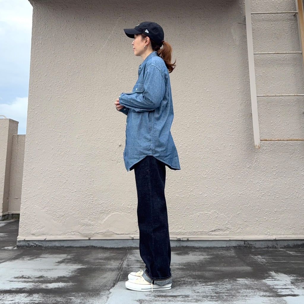 orSlow : CHAMBRAY WORK SHIRT (CHAMBRAY) (01-8064-84)