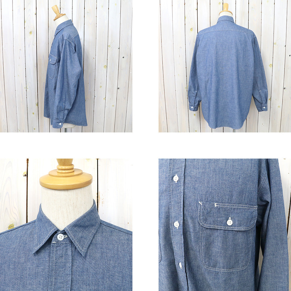 orSlow : CHAMBRAY WORK SHIRT (CHAMBRAY) (01-8064-84)
