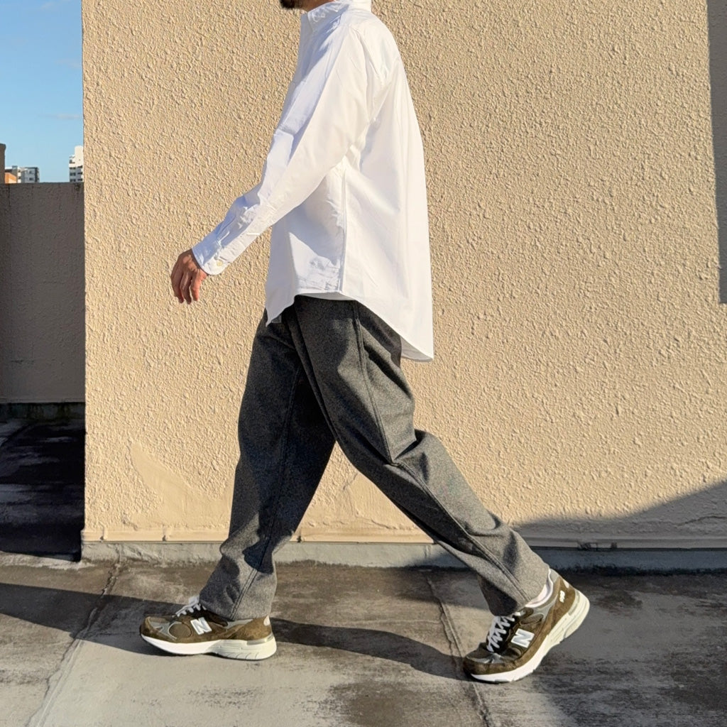 orSlow : STANDARD OXFORD BUTTON DOWN SHIRT (WHITE)