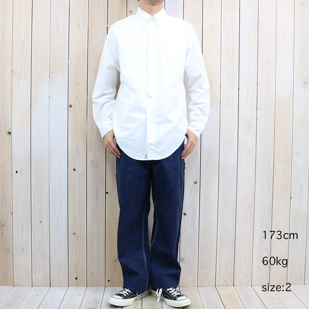 orSlow : STANDARD OXFORD BUTTON DOWN SHIRT (WHITE)