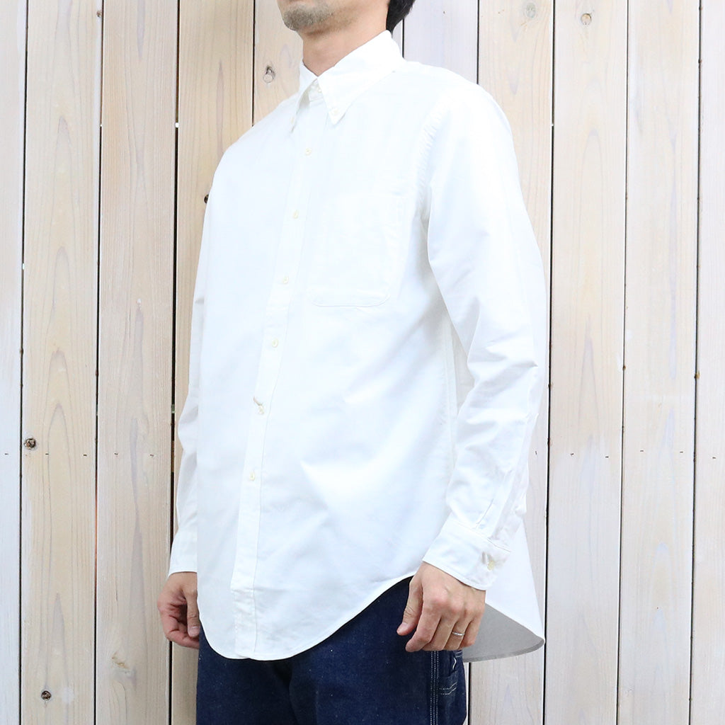 orSlow : STANDARD OXFORD BUTTON DOWN SHIRT (WHITE)