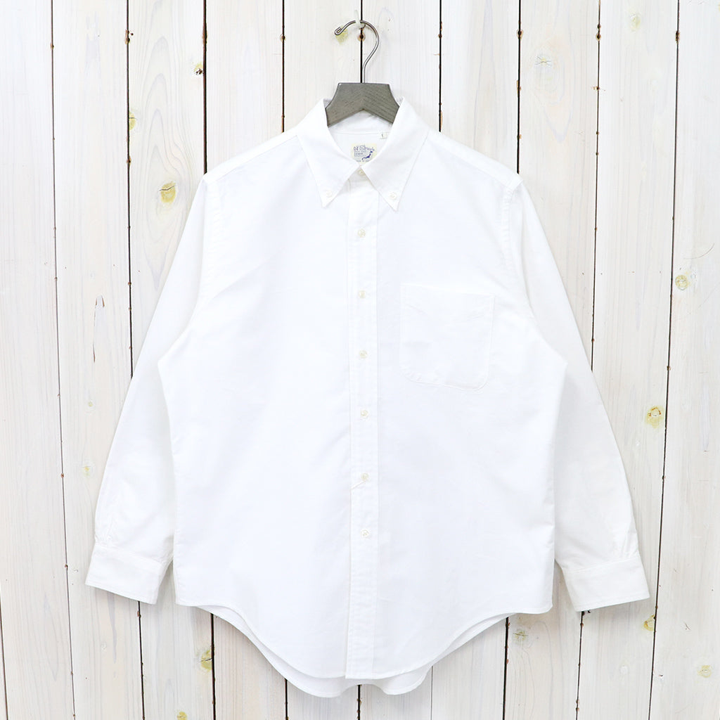 orSlow : STANDARD OXFORD BUTTON DOWN SHIRT (WHITE)