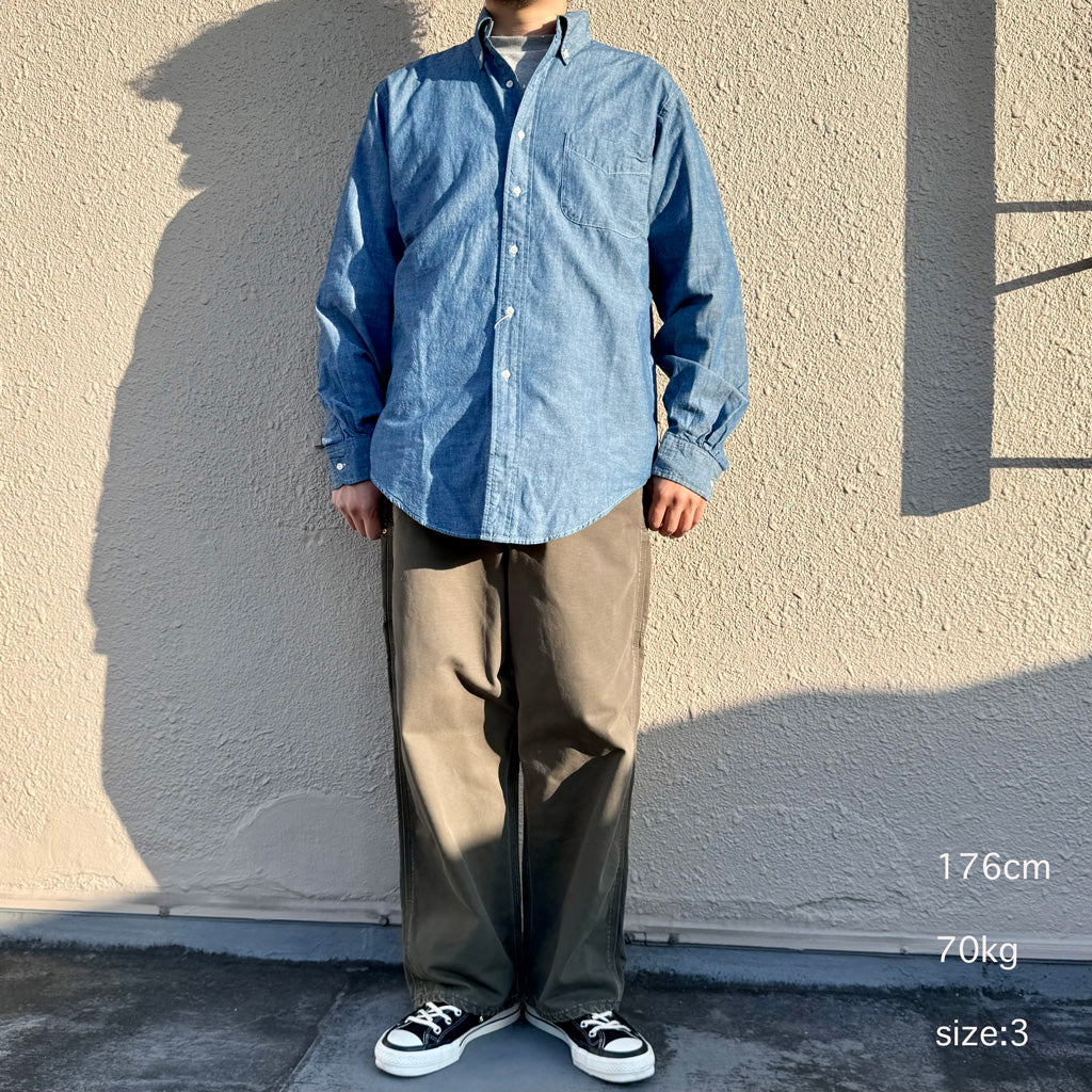 orSlow : STANDARD BUTTON DOWN SHIRT (CHAMBRAY)
