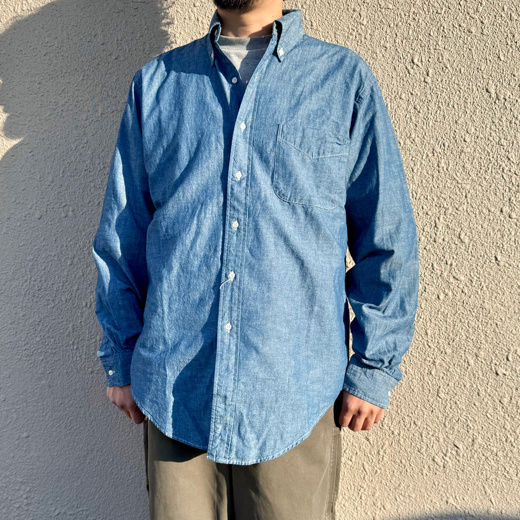 orSlow『STANDARD BUTTON DOWN SHIRT』(CHAMBRAY)