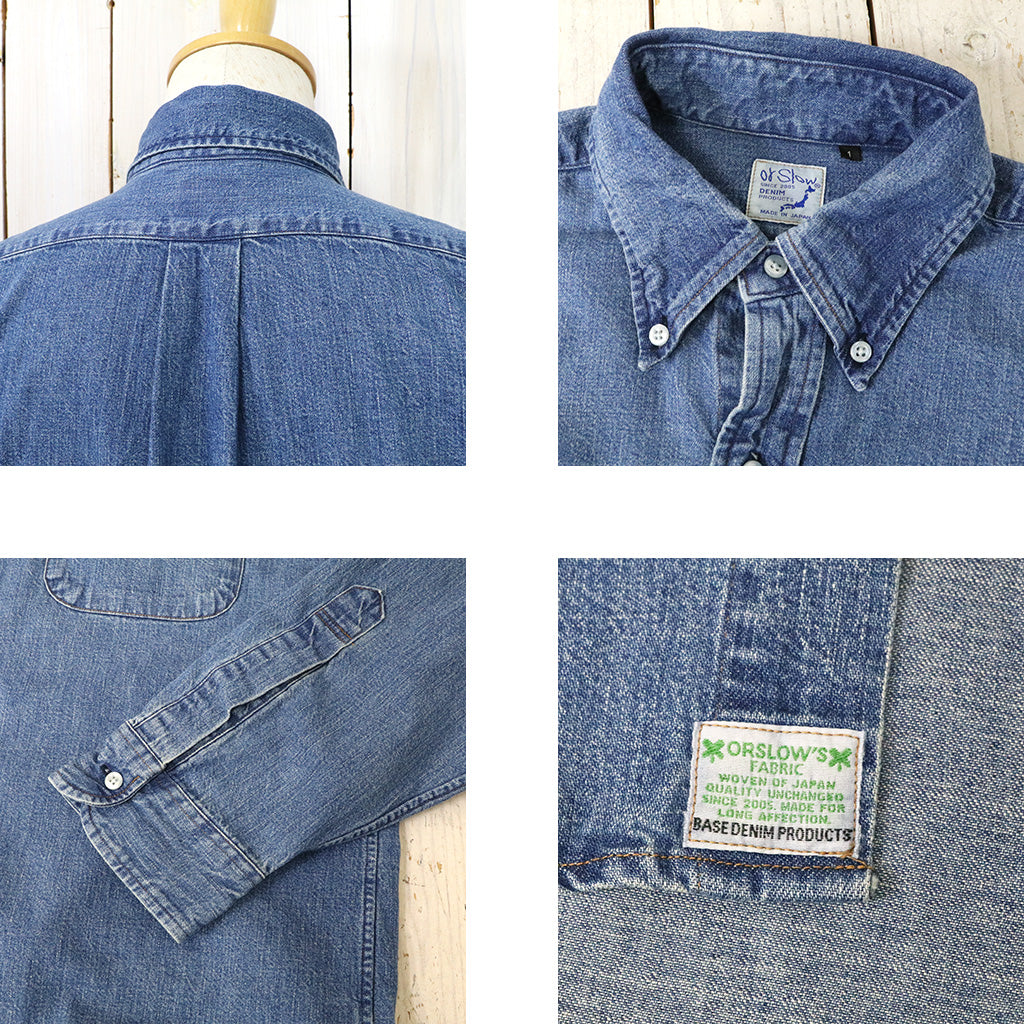 orSlow『STANDARD BUTTON DOWN SHIRT』(DENIM USED)