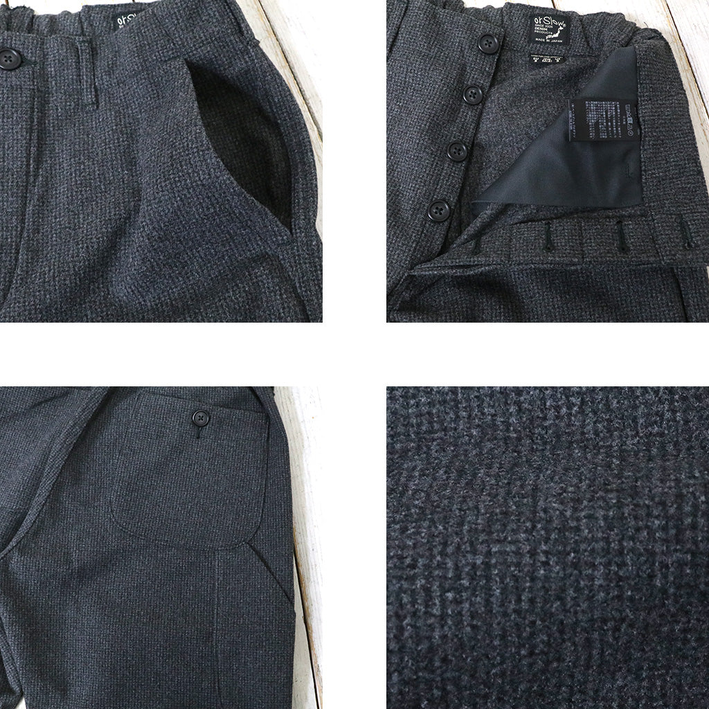 orSlow『HOUNDSTOOTH FRENCH WORK PANTS』(CHARCOAL GRAY)