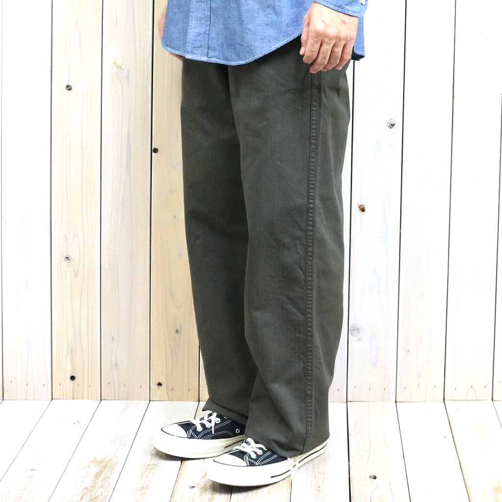 orSlow : WIDE FIT FRENCH WORK PANTS (COFFEE BROWN)