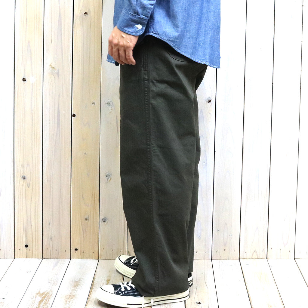 orSlow : WIDE FIT FRENCH WORK PANTS (COFFEE BROWN)