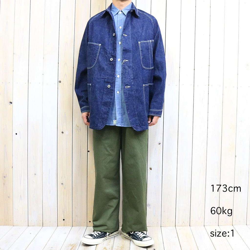 orSlow : WIDE FIT FRENCH WORK PANTS (ARMY GREEN) (03-5011-76)