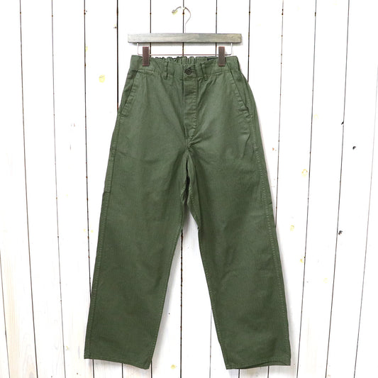 orSlow : WIDE FIT FRENCH WORK PANTS (ARMY GREEN)