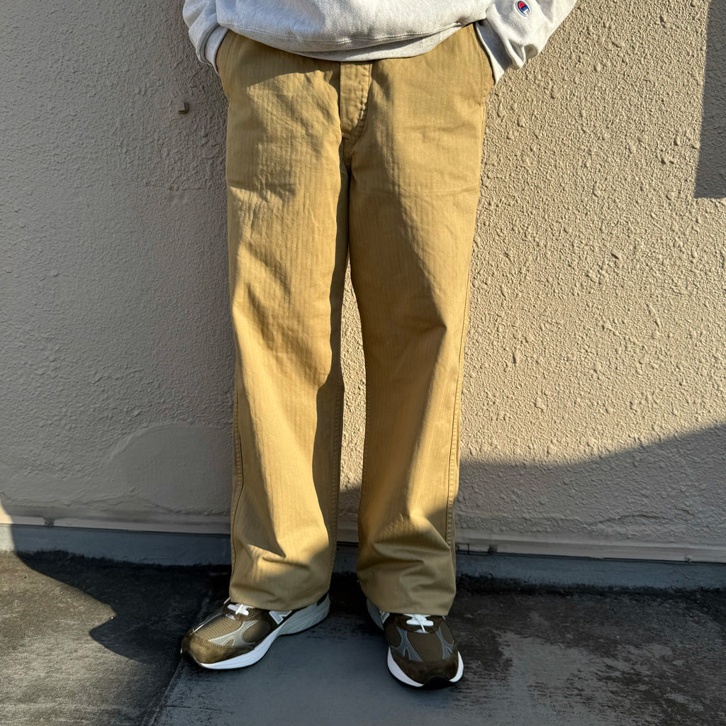 orSlow『WIDE FIT FRENCH WORK PANTS』(KHAKI)