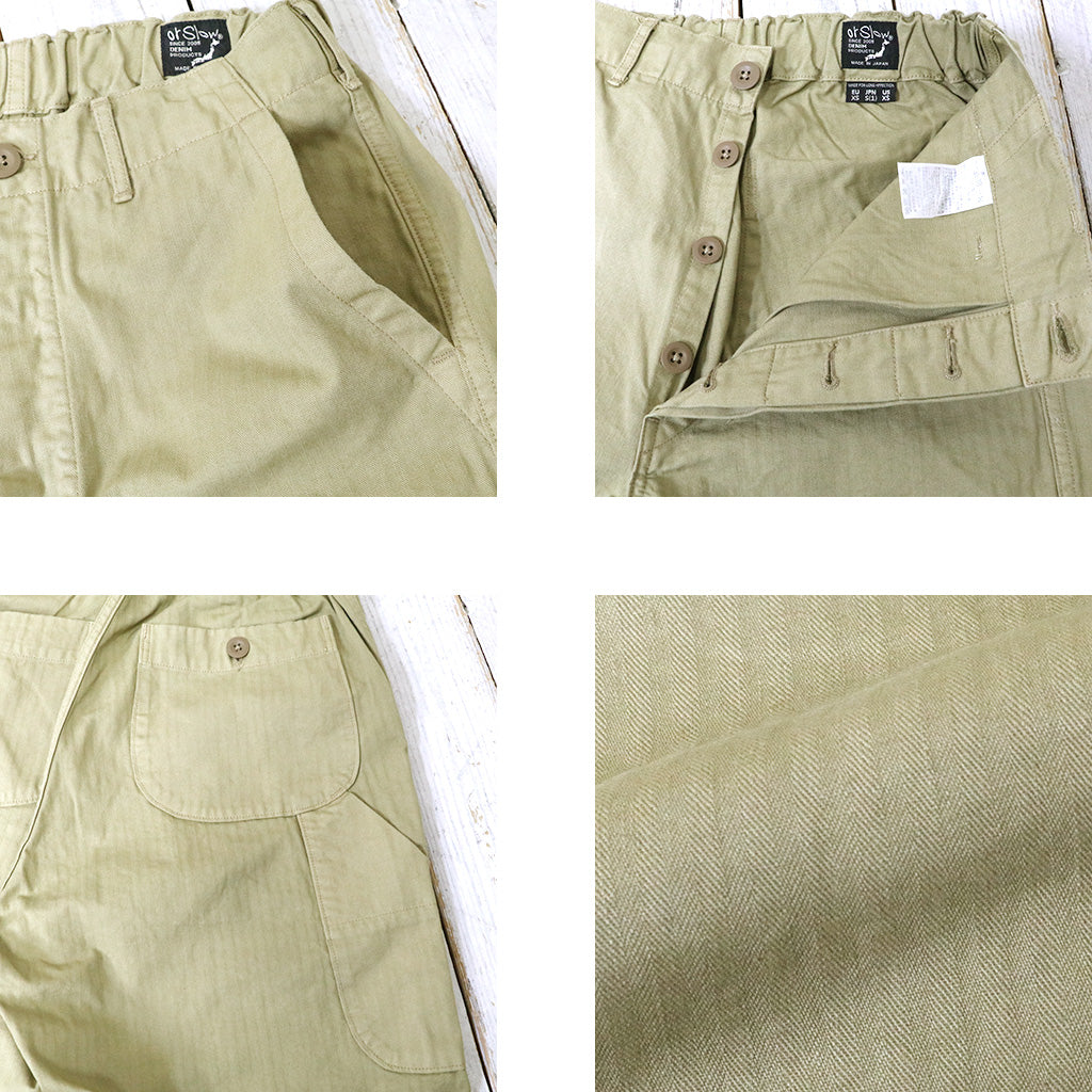 orSlow『WIDE FIT FRENCH WORK PANTS』(KHAKI)