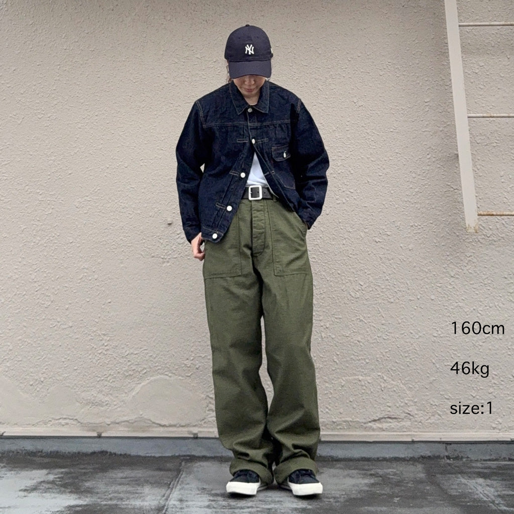 orSlow : VINTAGE FIT FATIGUE PANTS (DARK OLIVE) (03-V5002-77)